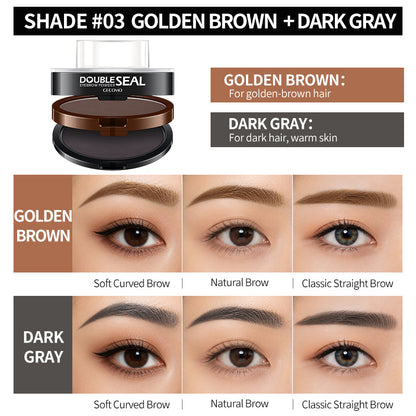 🔥 LAST DAY: BUY 1 GET 1 FREE 🌸 2-Color Waterproof Brow Stamp Kit for Quick, Natural-Looking Brows