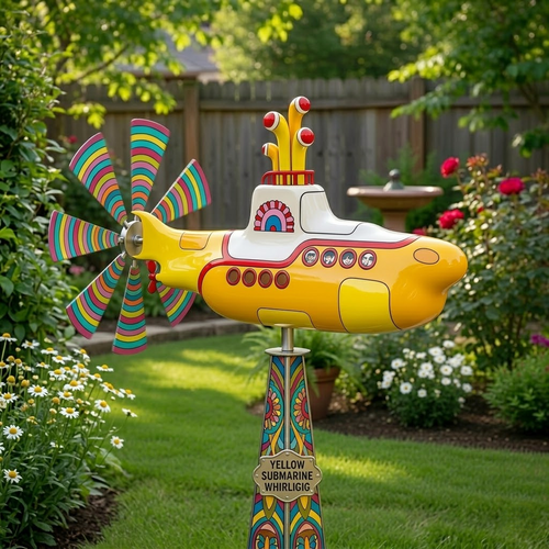 ellow Submarine Wind Spinner