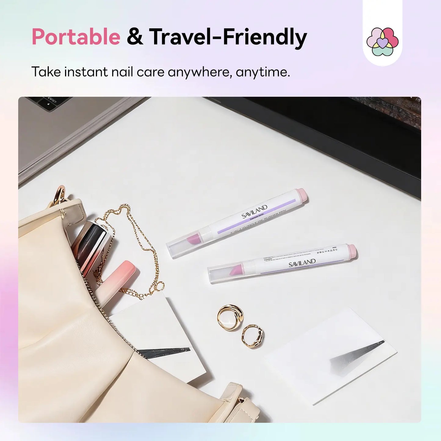 💅2-in-1 Cuticle Care Pen – 45° Ceramic Tip + Hydrating Oil for All Nail Types