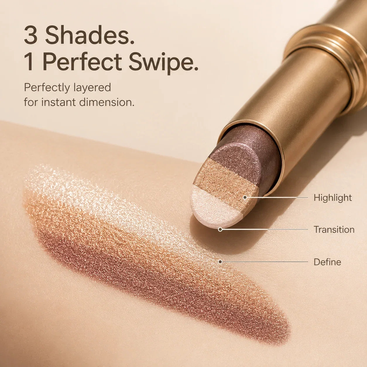 🔥Final 3 hours 70% off✨3-Color Eyeshadow Stick Set