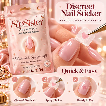 🔥Drink Test Nail Stickers for Nights Out – A Little Extra Care for You & Your Girls 💕