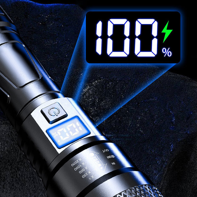 🔥LED Strong Light Retractable Flashlight