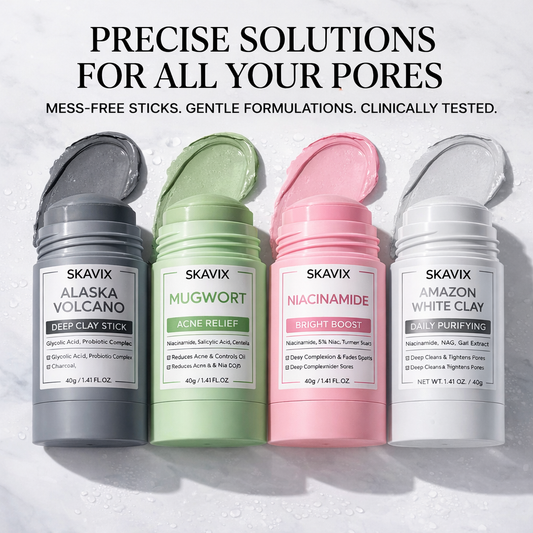 4-in-1 Volcanic Clay Deep Cleansing Mask Set for All Skin Concerns