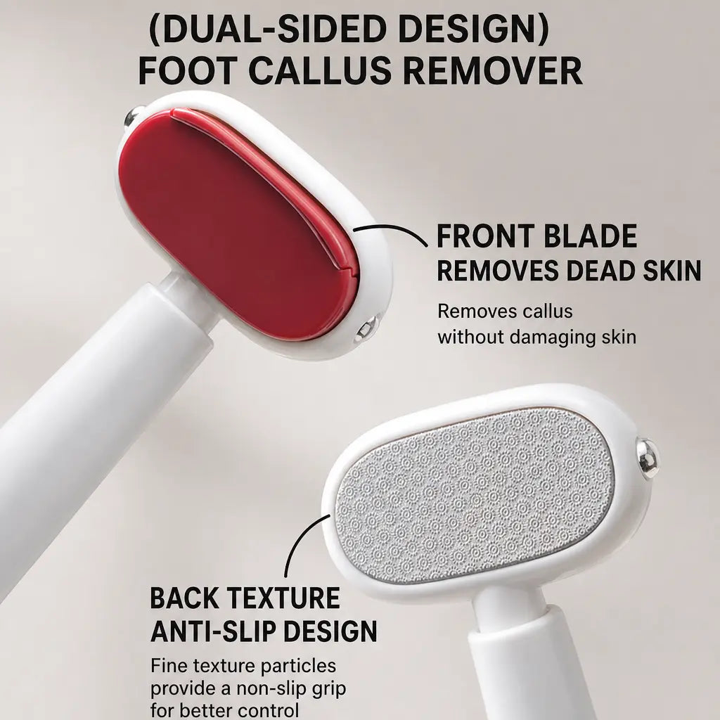2-in-1 Dual-Sided Foot Callus Remover with 2 FREE Replacement Blades🔥