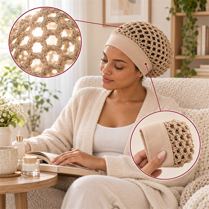 💖 LAST DAY 50% OFF! 🌙 3-Piece Ultra-Soft Wide-Band Sleep Bonnet Set