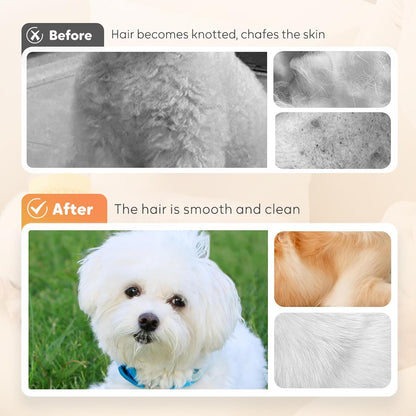 🐶2-in-1 Press-to-Dispense Dog Bath & Grooming Brush — Helps Pets Love Bath Time🐾