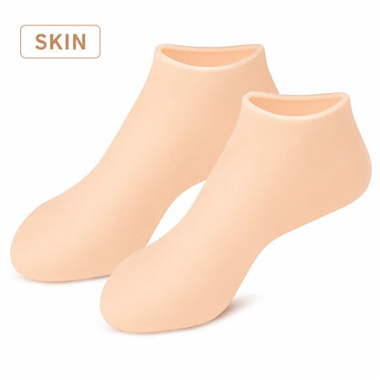 🔥Reusable Silicone Moisturizing Foot Socks – Hydrating Gel Heel Masks for Dry, Cracked Feet