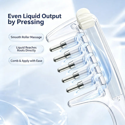 Refillable Scalp Oil Applicator Comb – Direct Root Application & Gentle Scalp Massage