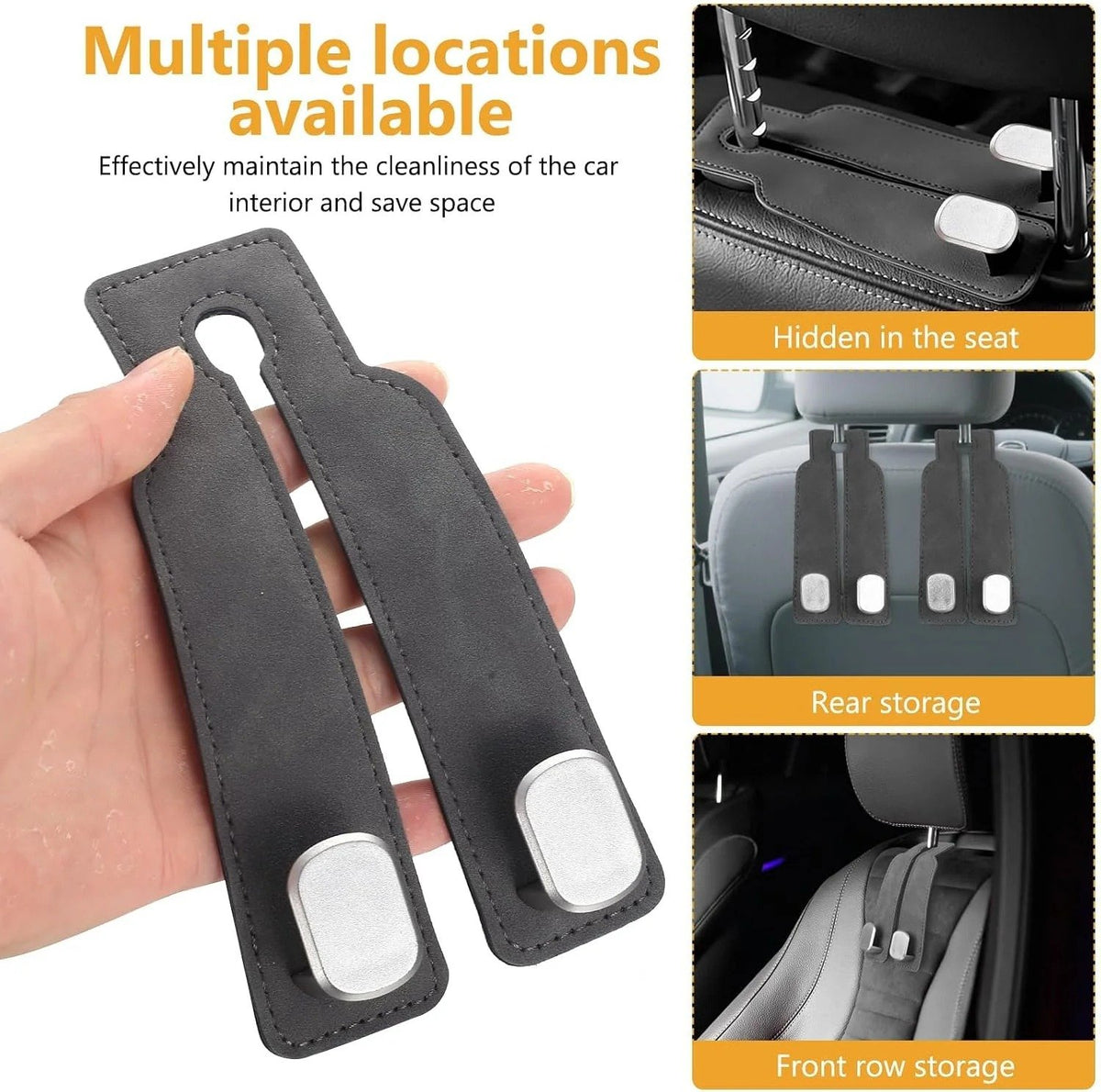 🔥LAST DAY: BUY 1 GET 1 FREE✨Car Purse Hook, Purse Hook for Car Seats Headrest, Car Seat Hooks 🚗