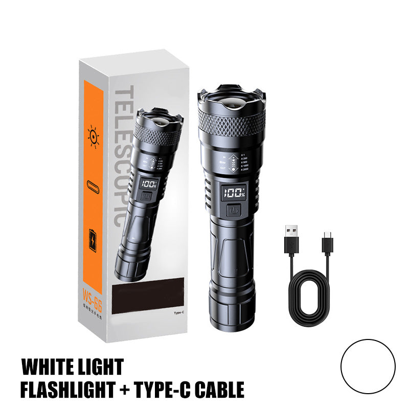 🔥LED Strong Light Retractable Flashlight