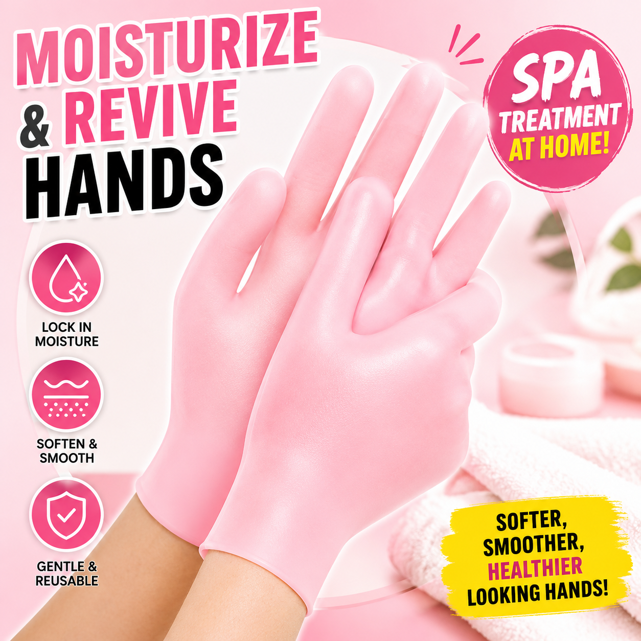 ✨ The Perfect Pair: Moisturizing Gloves for Your Spa Routine 💗