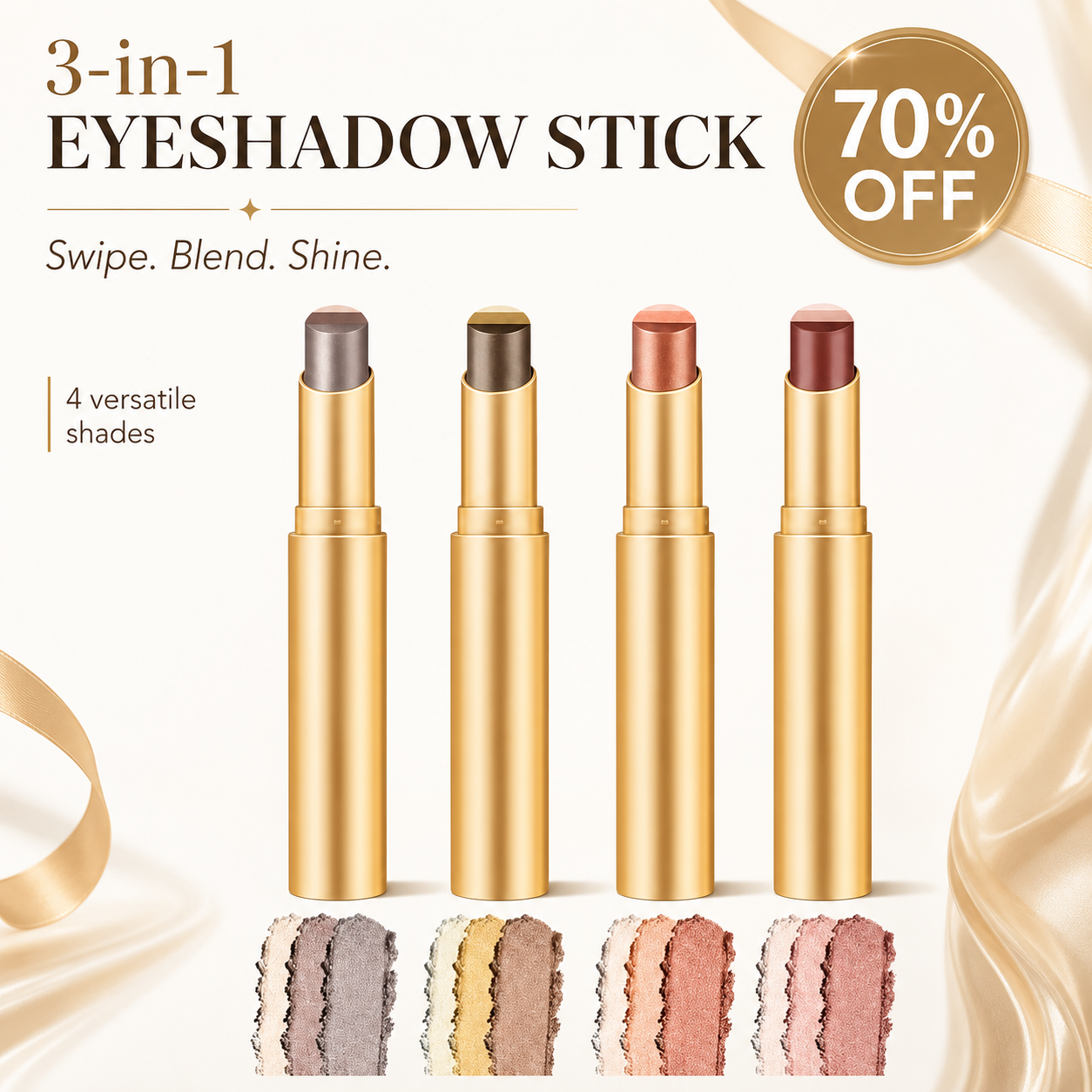 🔥Final 3 hours 70% off✨3-Color Eyeshadow Stick Set