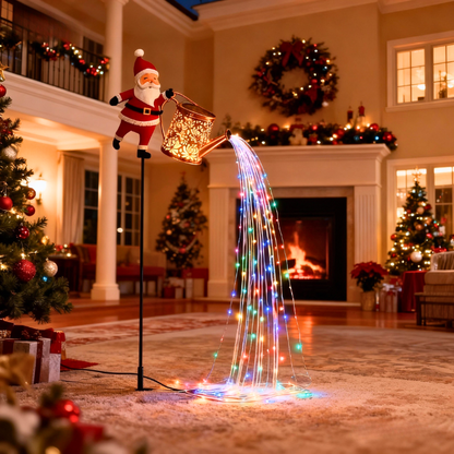 🎄 Christmas Flash Sale 🎅 Solar-Powered Santa Claus Garden Stake Kettle Light