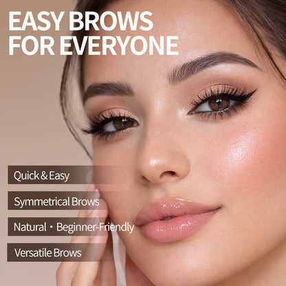 🔥 LAST DAY: BUY 1 GET 1 FREE 🌸 2-Color Waterproof Brow Stamp Kit for Quick, Natural-Looking Brows