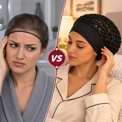 💖 LAST DAY 50% OFF! 🌙 3-Piece Ultra-Soft Wide-Band Sleep Bonnet Set