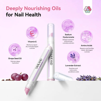 💅2-in-1 Cuticle Care Pen – 45° Ceramic Tip + Hydrating Oil for All Nail Types