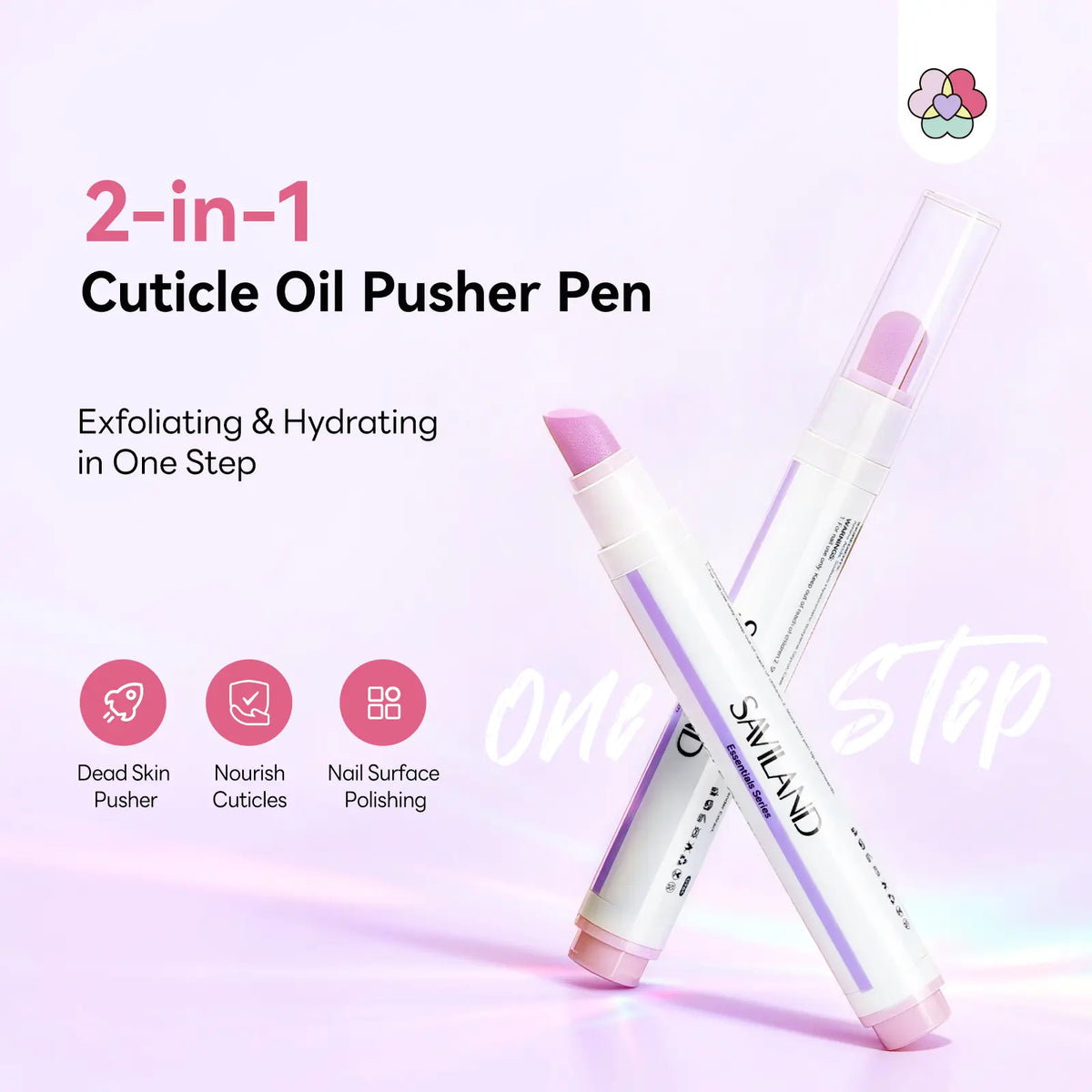 💅2-in-1 Cuticle Care Pen – 45° Ceramic Tip + Hydrating Oil for All Nail Types