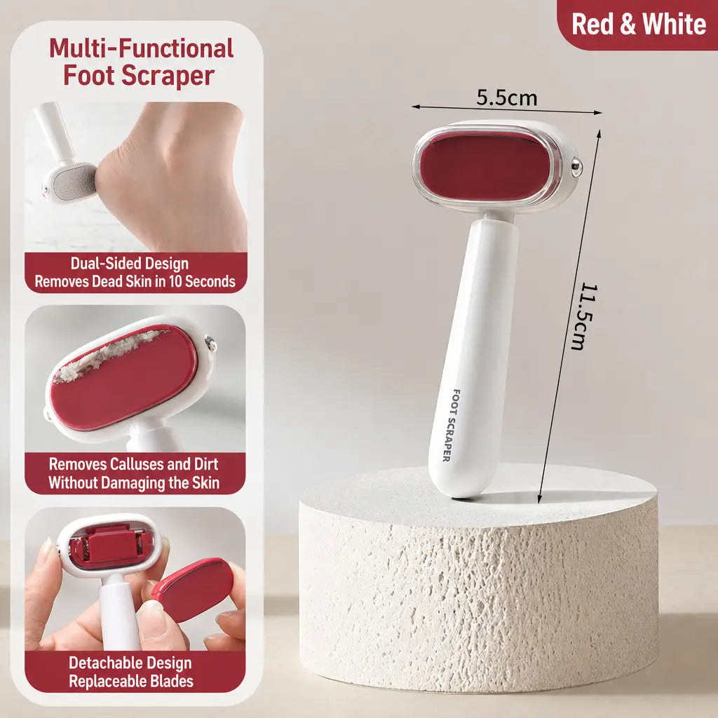 2-in-1 Dual-Sided Foot Callus Remover with 2 FREE Replacement Blades🔥