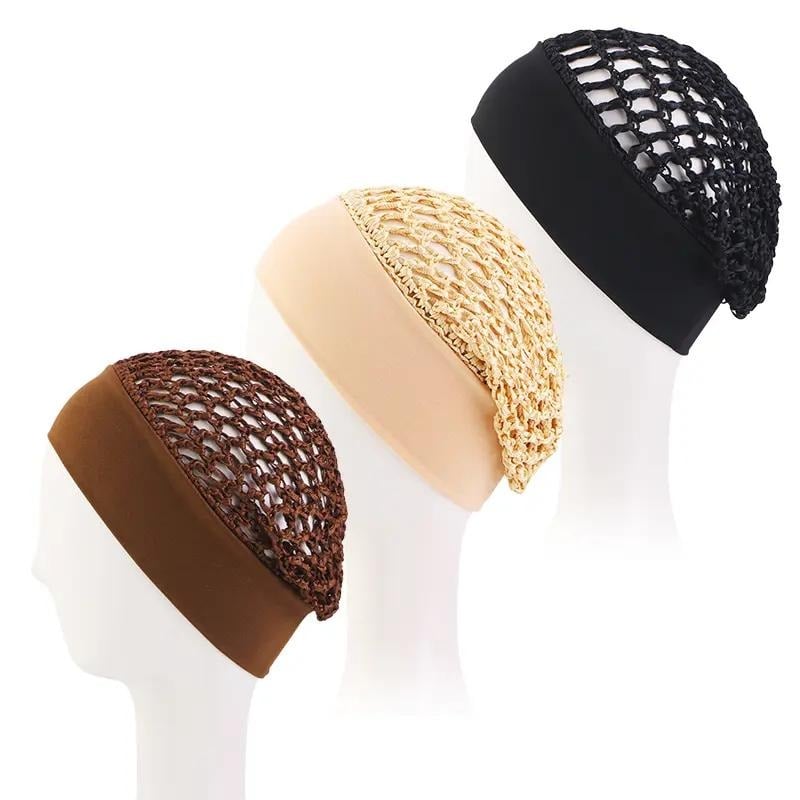 💖 LAST DAY 50% OFF! 🌙 3-Piece Ultra-Soft Wide-Band Sleep Bonnet Set